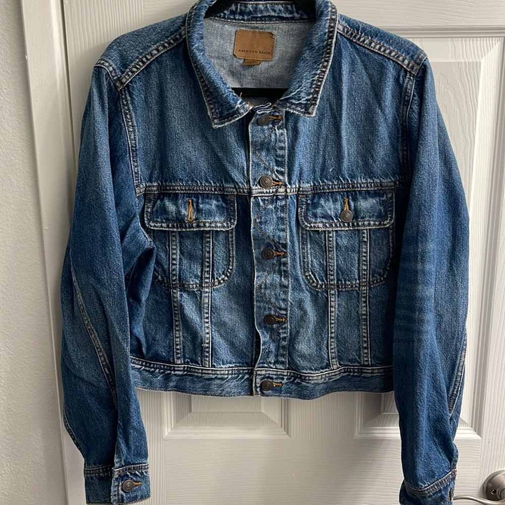 American Eagle Cropped Denim Jacket